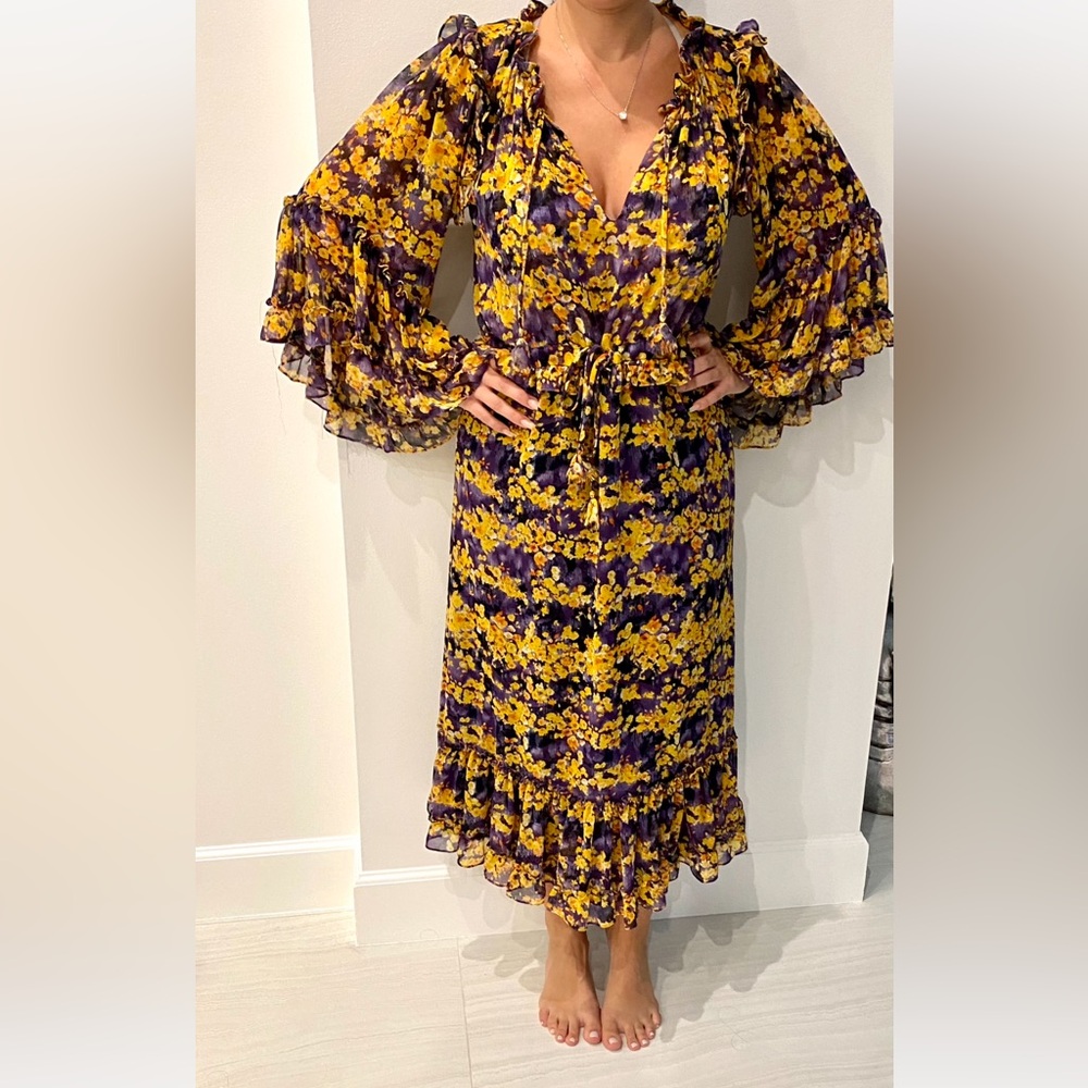 MISA Fall Floral Dress
